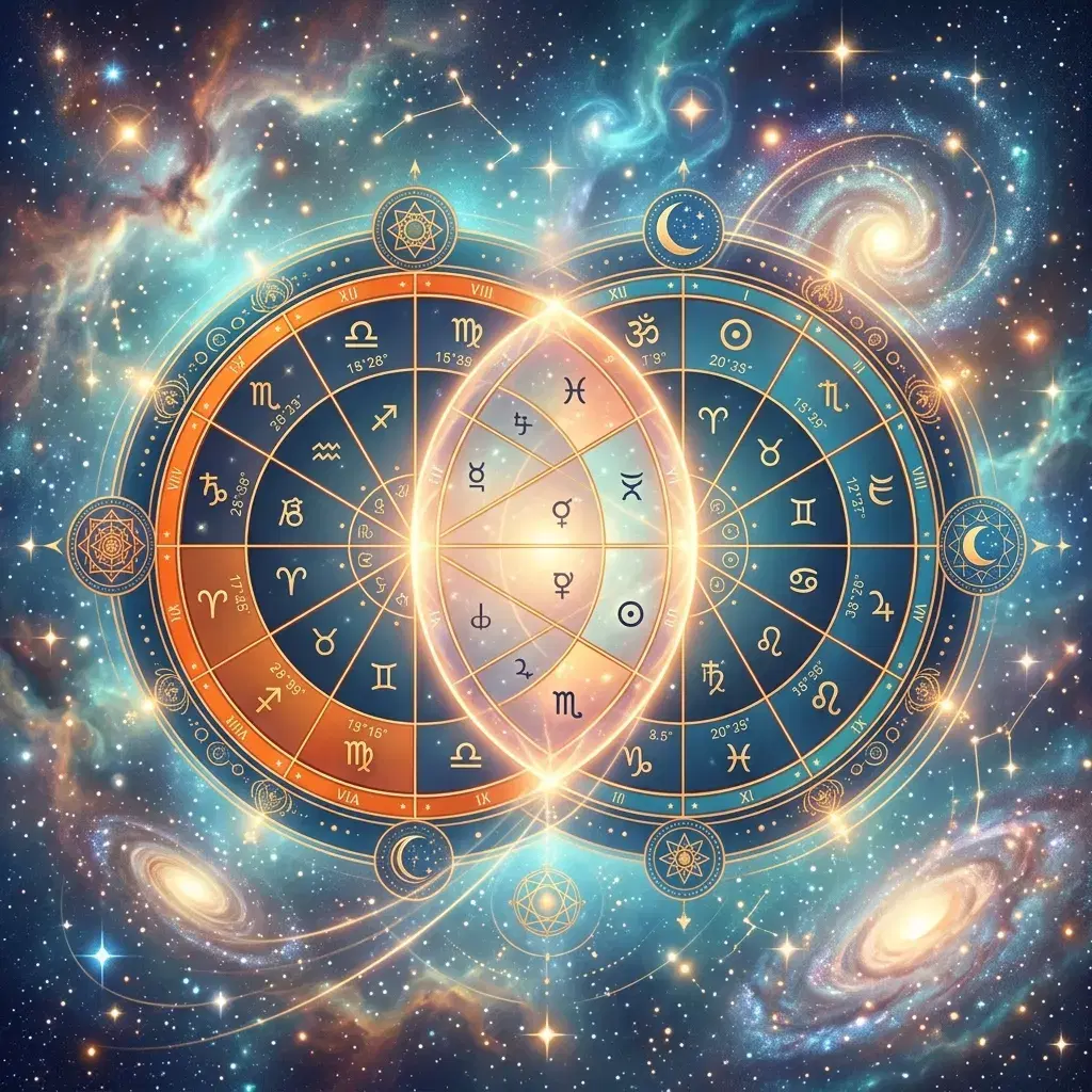 Vedic astrology kundli charts overlay